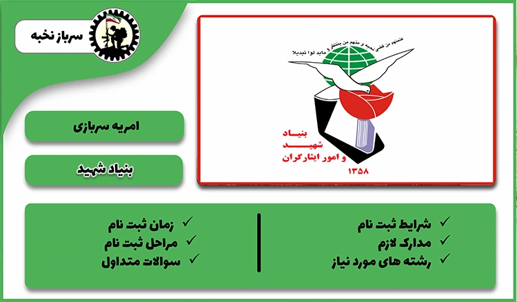 امریه بنیاد شهید 1404 + شرایط + لینک ثبت نام